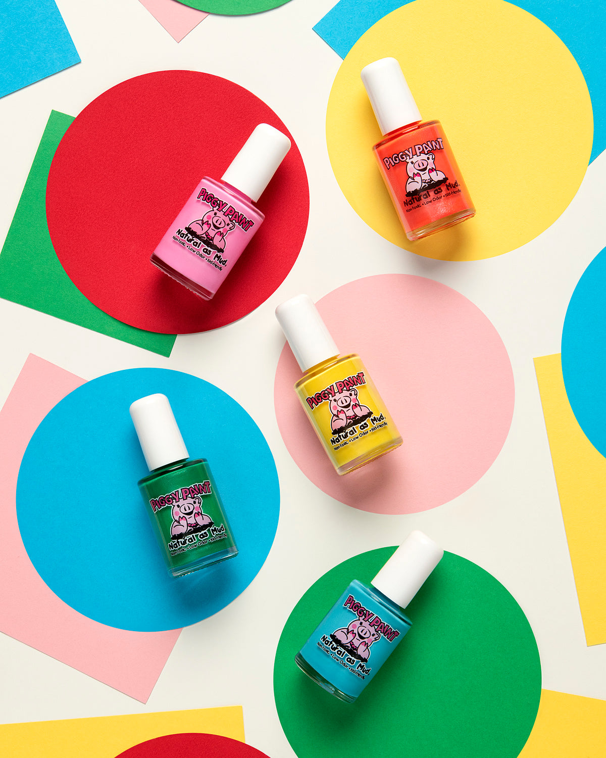 Piggy Paint Non-Toxic Scented Nail Polish Set for Kids – 4 Pack Fruit Fairy