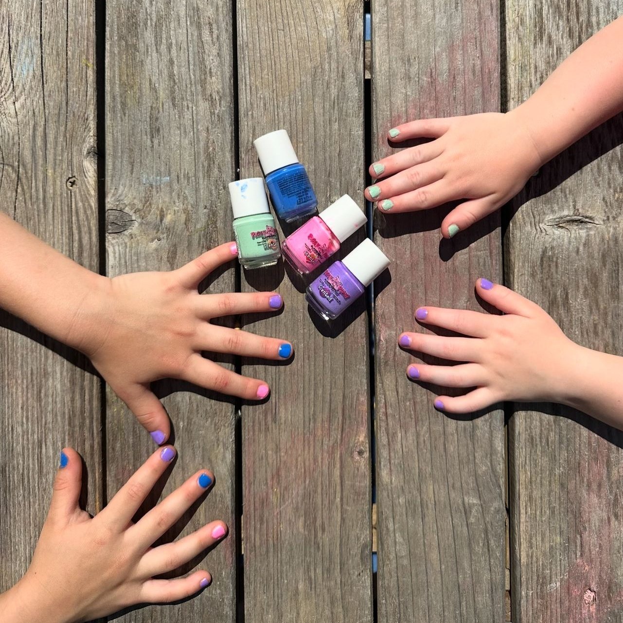 Piggy Paint Non-Toxic Scented Nail Polish Set for Kids – 4 Pack Fruit Fairy