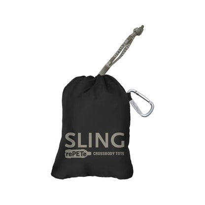 ChicoBag rePETe+Refine Crossbody Water Bottle Sling – Eco-Friendly Recycled Bag with Carabiner & Drawstring Closure