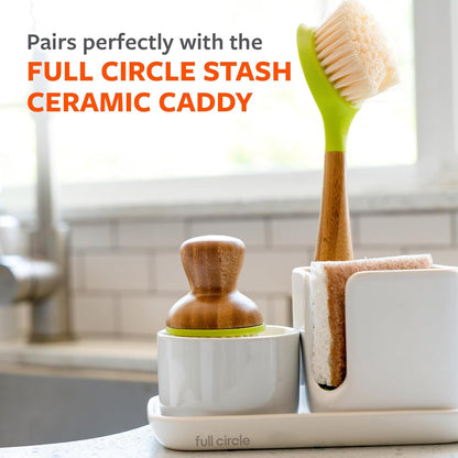 Full Circle Bubble Up Replacement Dish Brush – Eco-Friendly & Powerful Scrubbing Tool
